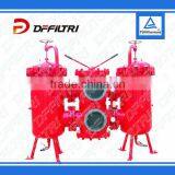 Easy to Use SDRLF Hydraulic Return Oil Pressure Duplex Strainer for Continuous Filtration Without System Shutdown