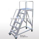 Safety Low Level Aluminum Mobile Work Platform With Wheels thumbnail-2