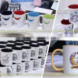 11oz Low Price Color Changed Rim Handle Coated Mug thumbnail-2