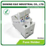FS-032L3 Rail Mounted Cartridge Type AC DC 600V 32A Fuse Holder thumbnail-2