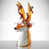 Musk Deer Sculpture Wedding Decoration; Artificial Deer Head for Christmas Decoration thumbnail-1