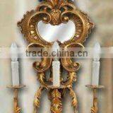 Wooden Classical Hand Carved Wall Mirror, MOQ:1PCS(B70111) thumbnail-1