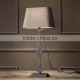 European Classic Iron Casting Antique Finish Carving Table Lamp thumbnail-1