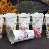 Made in China Wholesale Galvanized Mini Metal Pitcher Flower Vase thumbnail-6