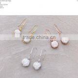 Express Vintage Jewelry 925 Silver Rose Flower Cameo Earrings Made in Italy O38 Cameo 13mm thumbnail-1