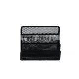 3 Divided Metal Mesh Desktop Paper And Letter Holder thumbnail-3
