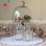 hand made borosilicate glass dome covers for flower decorations