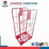 Hot Sale 2 Sided Logistics Pallet Container Warehouse Storage Cages Logistic Roll Wire Mesh Cage Four Wheel Trolley thumbnail-3