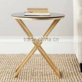 Metal Iron X Shape Gold Leg High Grade Quality End Table