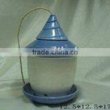 Ceramic Garden Bird House thumbnail-1