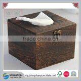 Antique Home Decoration Bar Clud Use Dark Wooden Paper Box CN thumbnail-1