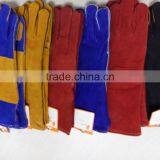 DDSAFETY 2017 Red Cow Gloves Work Leather With Lining And Palm thumbnail-2