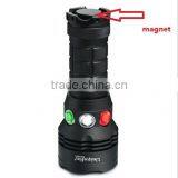 UniqueFire RGW001 tri color multifunction dimming torch light led flashlight with magnet