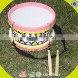 Wholesale Simple Style Wooden Toy Double Drums Funny Wooden Toy Double Drums for Toddlers W07J004 thumbnail-5