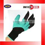 Garden Gloves for Digging & Planting With 4 ABS Plastic Claws Gardening Gloves thumbnail-6