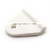 1.5" Plastic Chafe, White, Chafe Tab for Bags or Travelware, Nylon Flat Chafe Tab for Bag Accessories thumbnail-3