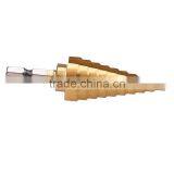 Metal Drilling Round Shank Straight Flute Hss Step Drill Bit Set thumbnail-2