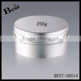 Custom Silver Color Aluminum Can 20g 30g 40g 50g 60g 100g 150g 250g Aluminum Bottles and Jars Flat Cosmetic Powder Container thumbnail-3