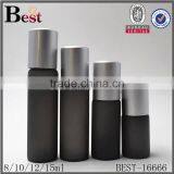 8ml 10ml 12ml 15ml Hot Products Gray Frosted Roll on Bottle With Stainless Steel Roll on Ball for Cosmetic Perfume Essential Oil thumbnail-1