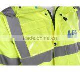 High Visibility Blue Safety Security Reflective Strip Jacket thumbnail-3