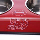 Loving Dogs Stainless Steel Pet Bowls,Double Diner Feeder thumbnail-2