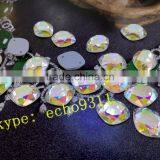 Big Horse Eye Flat Surface AB Color Crystal Loose Pendant for Jewelry Making;clothing