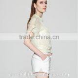 Hot Sale Summer Ladies Lightweight Short Style Silk Jacket OEM Service thumbnail-4