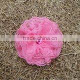 2015 Wholesale Fancy Chiffon Lace Flowers Artificial Chiffon Mesh Lace Flower thumbnail-1