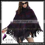 CX-B-M-62A 2016 New Latest Cheap Genuine Mink Fur Poncho and Shawl thumbnail-4