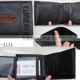 Fashion Golden Supplier Men Genuine Leather Black Luxury Wallet thumbnail-1