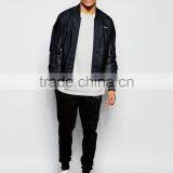 Custom Plain Black Sports Servis Shoes Joggers With Side Pockets Wholesale thumbnail-3