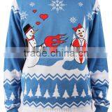 Allover Jacquard Ladies Clothing Lighted Christmas Sweater thumbnail-5