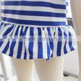 Baby Girl Bikini Stripes Swimsuit 3 Pieces Set Summer Seaside Baby Clothes thumbnail-4