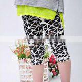 Kids Girls Candy Color White Squares Trousers Skinny Pants Cropped Trousers 3Sizes 16916 thumbnail-1