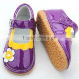 Fancy handmade high quality toddler squeaky shoes