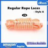 Red Polyester Laces - Muti-Style Regular Rope Laces for Basketball Shoes - Retail Packaging - 22 Lace Color Available thumbnail-3