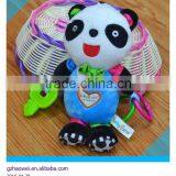 Cute Panda Pressing Musical Plush Toys Baby Educational Stuffed & Plush Toy Baby Bed Hanging Toys thumbnail-1
