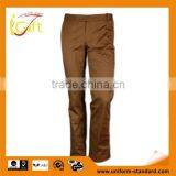 Men's 100%cotton Twill Brown Pants thumbnail-1