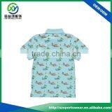 High Quality Lightweight Sublimation Kids Polo T Shirt in Light Green thumbnail-2