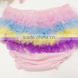 Cotton Bloomer Ruffles Baby Diaper Cover With Ribbon Bows For Kids Floral Victoria Popular Flower Ruffle Baby Bloomer thumbnail-6