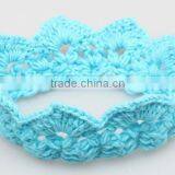 Crown Design Baby Crochet Headband, Knitting Crown Baby Headband thumbnail-2