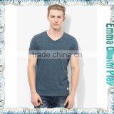 Wholesale Men's High Qualityn V Neck Combed Cotto Tee Shirts thumbnail-1