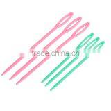 2.5mm 3mm Plastic Knitting Needles Pink & Green 9.3cm(3 5/8") 7cm(2 6/8")long, 5 Sets thumbnail-1