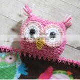 Hand Kntting Kit Crochet Animal Sets Crochet Owl Lovey Blanket Set thumbnail-2