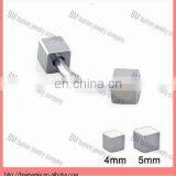 Fashion Stainless Steel Cube Eyebrow Jewelry thumbnail-1