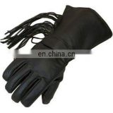 HMB-2035A LEATHER BIKER THINSULATED FRINGS GLOVES