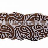 Indian Decorative Textile Printing Block Hand Carved Wood Stamps Wooden thumbnail-2