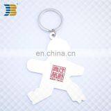 3D Person Shape Custom Made Metal Painted Keychain With Engraving thumbnail-2