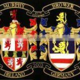 Hand Embroidery Family Crest Blazer Badges Blazer Pocket Badge Embroidered