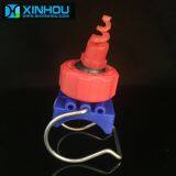 Adjustable ball clamp clip quick-connect spray nozzles with spiral spray